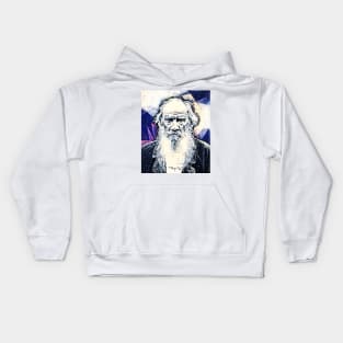 Leo Tolstoy Portrait | Leo Tolstoy Artwork 14 Kids Hoodie